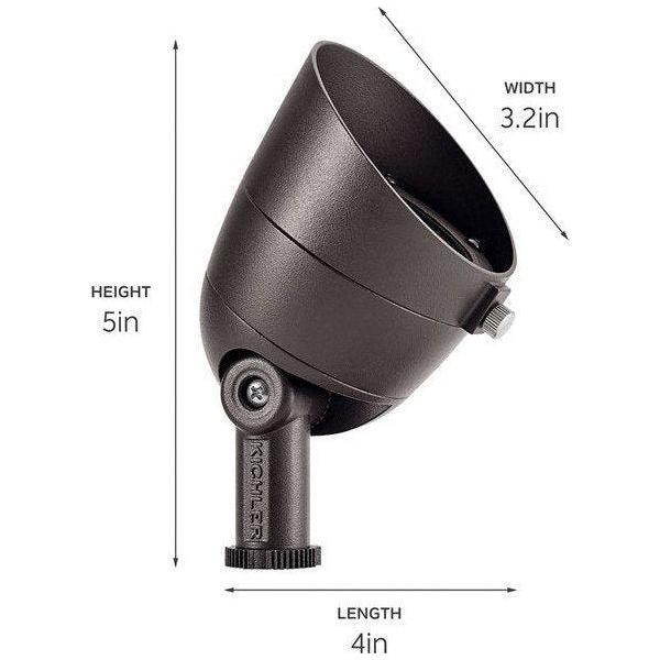 Kichler - 2.5W 3000K LED 60-Degree Landscape Lighting - Lights Canada