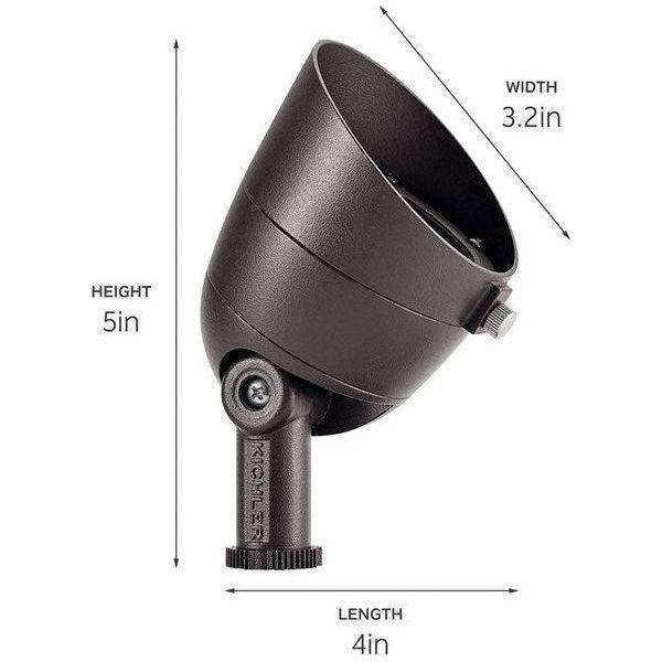 Kichler - 7W 2700K LED 10-Degree Landscape Lighting - Lights Canada