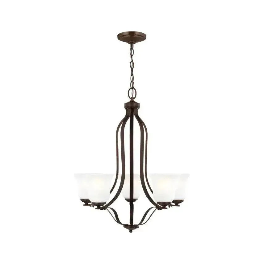 Generation Lighting - Emmons Five Light Chandelier (with Bulbs) - Lights Canada