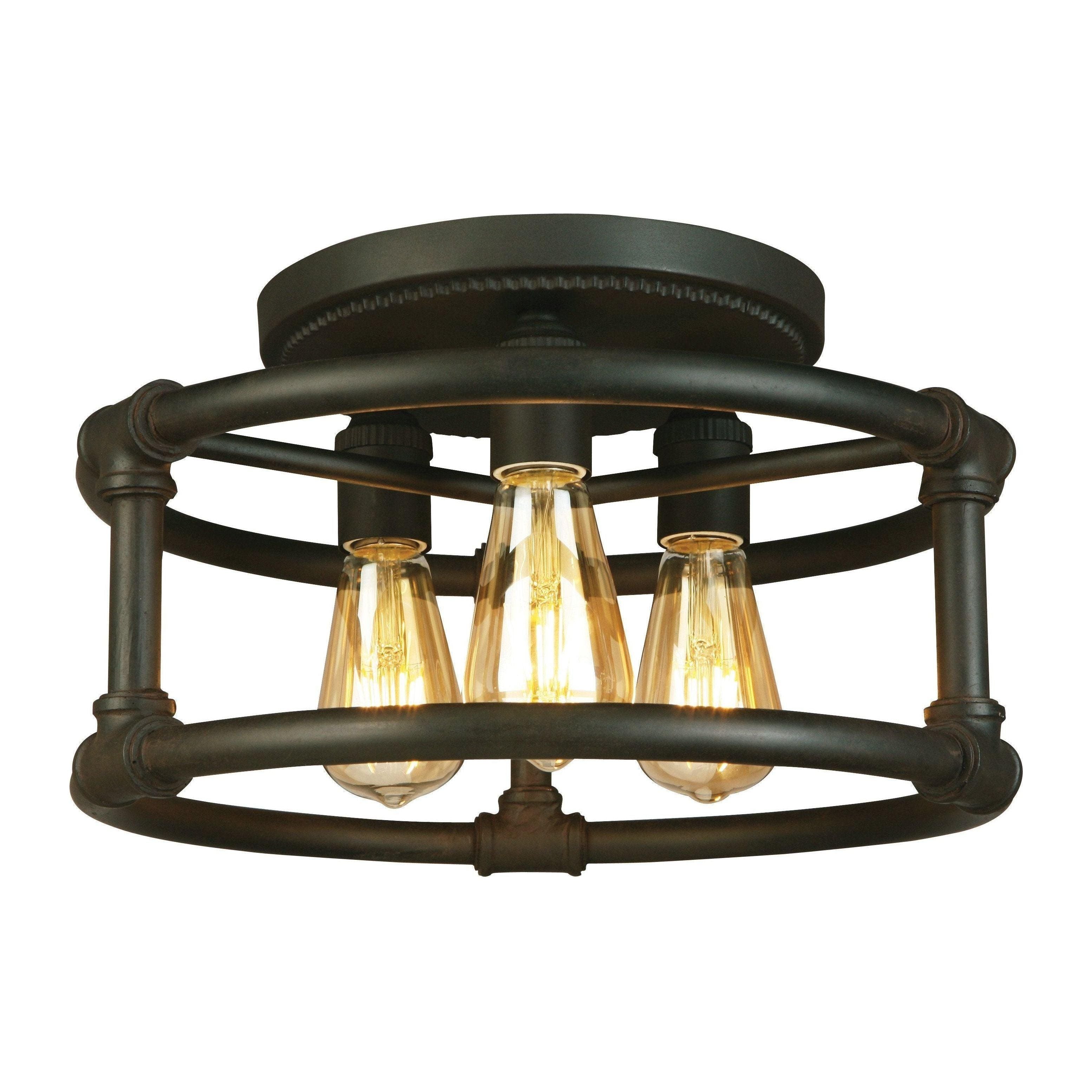 Eglo - Wymer Semi Flush Mount - Lights Canada