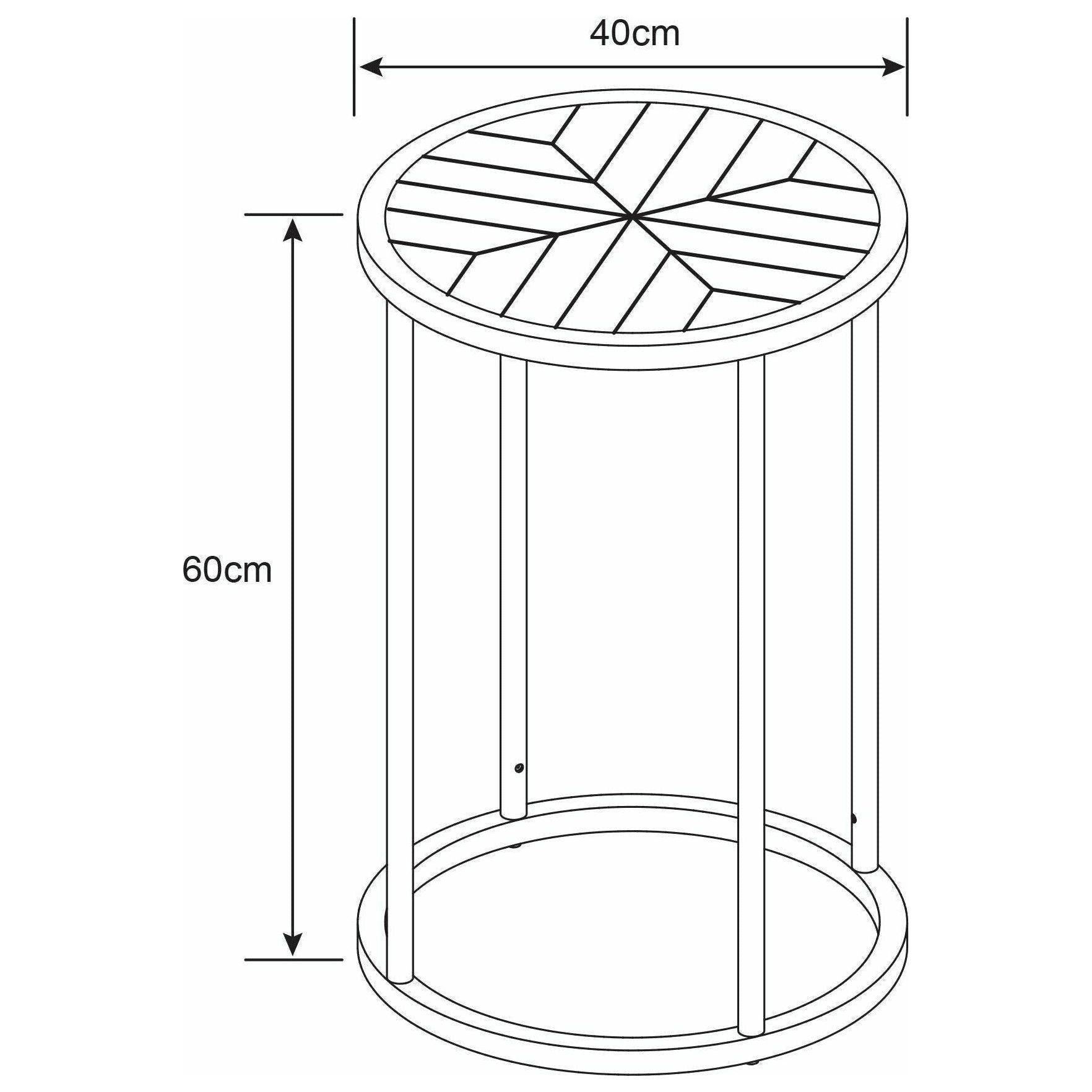 Canarm - Canarm Birkett Metal Side Table - Lights Canada