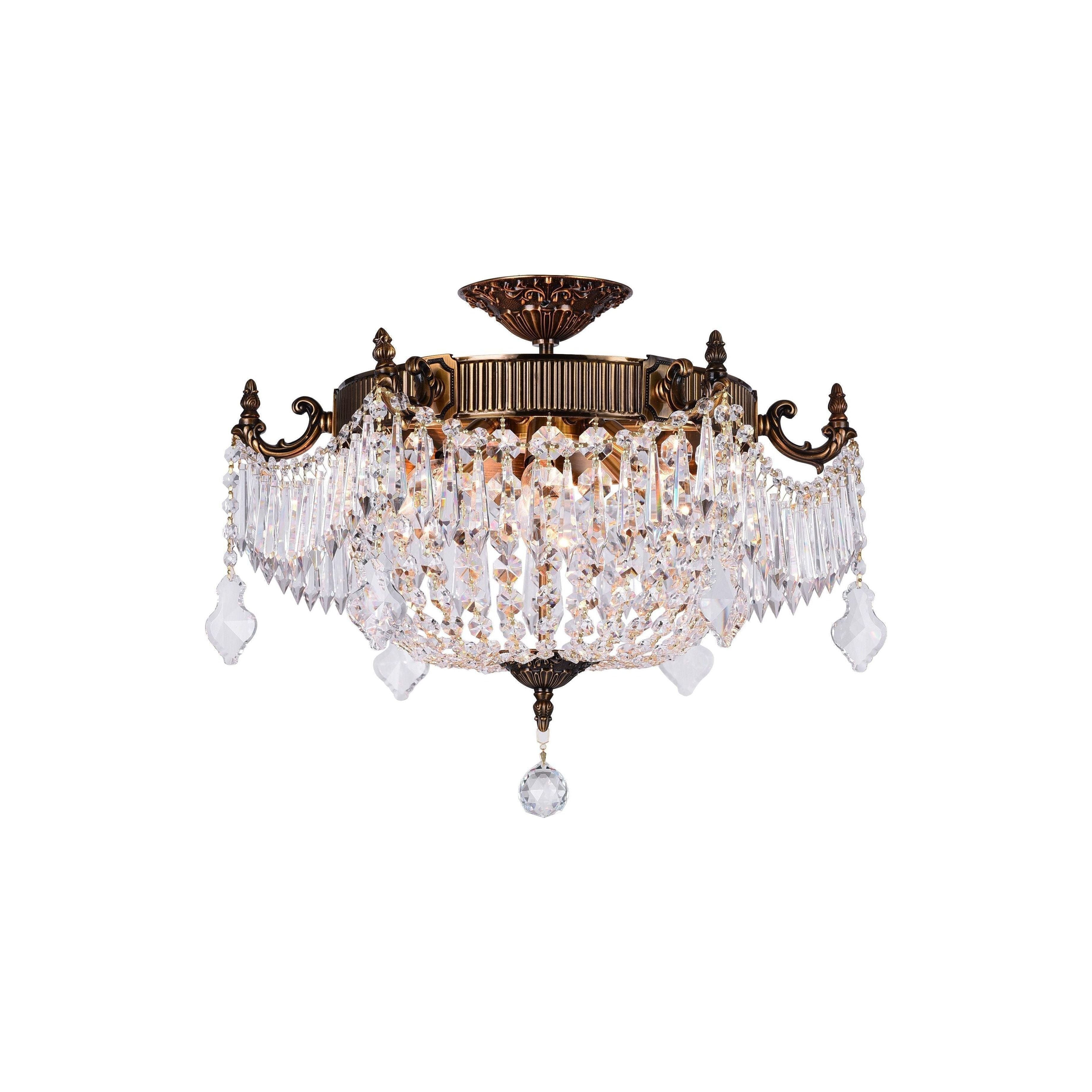 CWI - Brass Flush Mount - Lights Canada