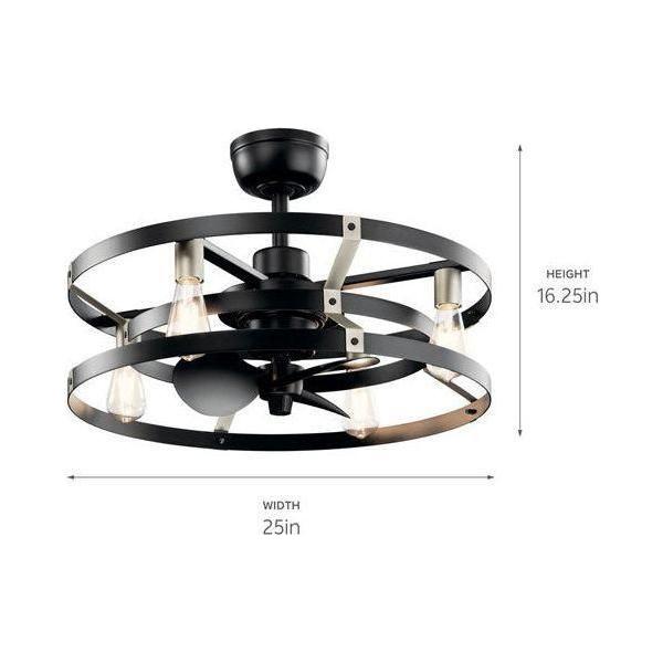 Kichler - Kichler 25 Inch Cavelli Fan LED - Lights Canada