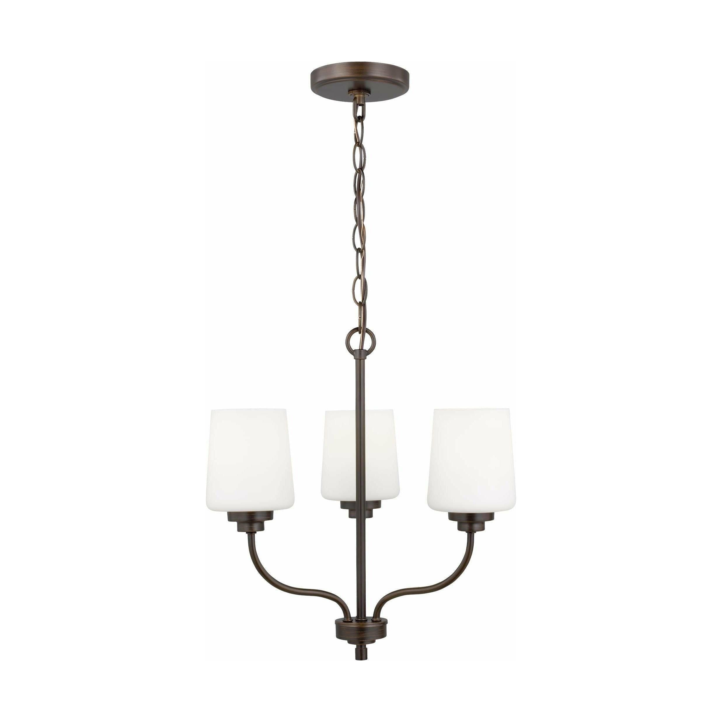 Generation Lighting - Windom 3-Light Chandelier (with Bulbs) - Lights Canada