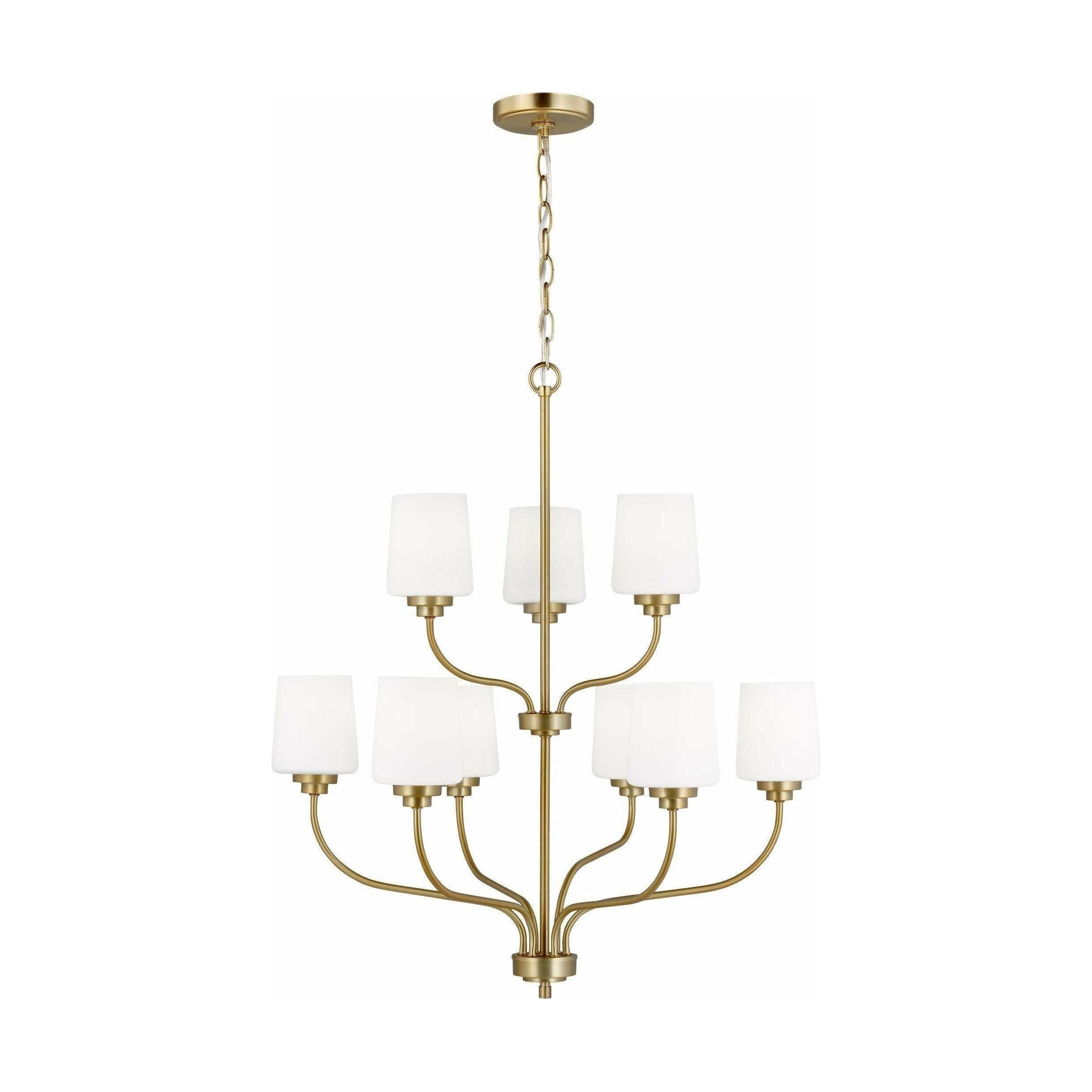 Generation Lighting - Windom 9-Light Chandelier (with Bulbs) - Lights Canada