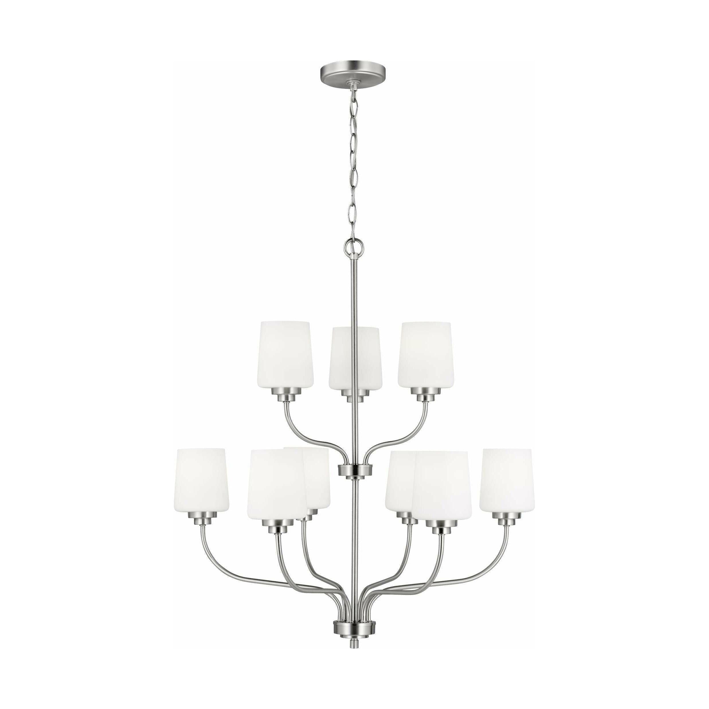 Generation Lighting - Windom 9-Light Chandelier (with Bulbs) - Lights Canada
