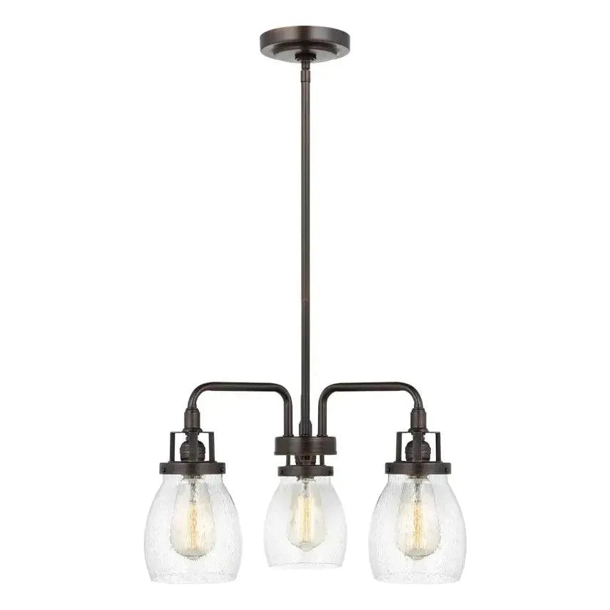 Generation Lighting - Belton Three Light Chandelier (with Bulbs) - Lights Canada