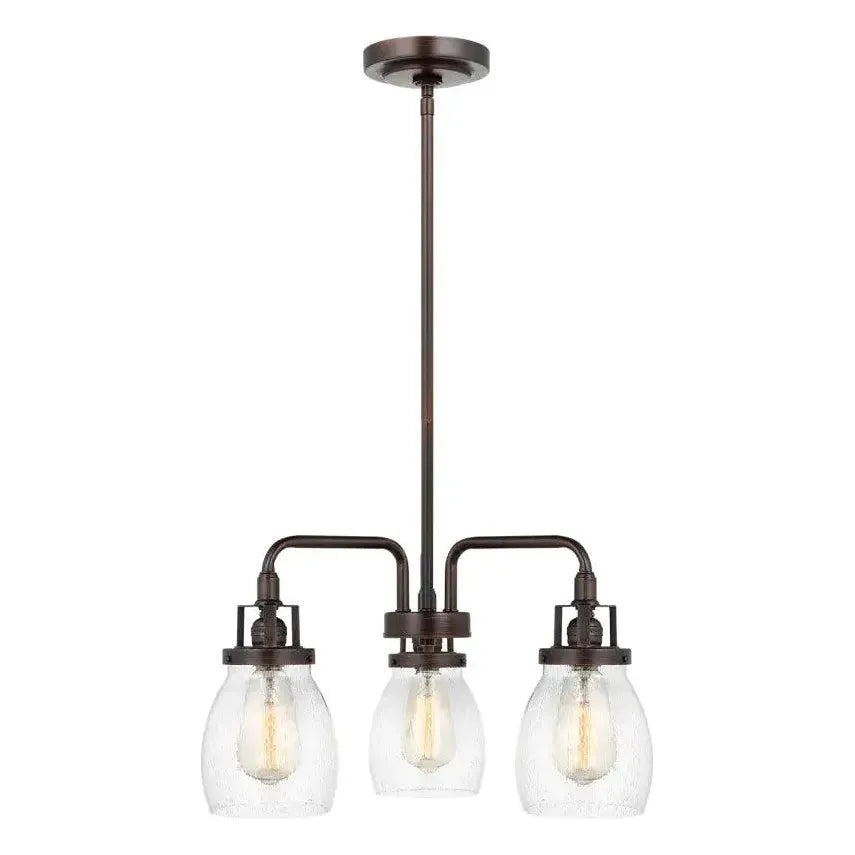 Generation Lighting - Belton Three Light Chandelier (with Bulbs) - Lights Canada