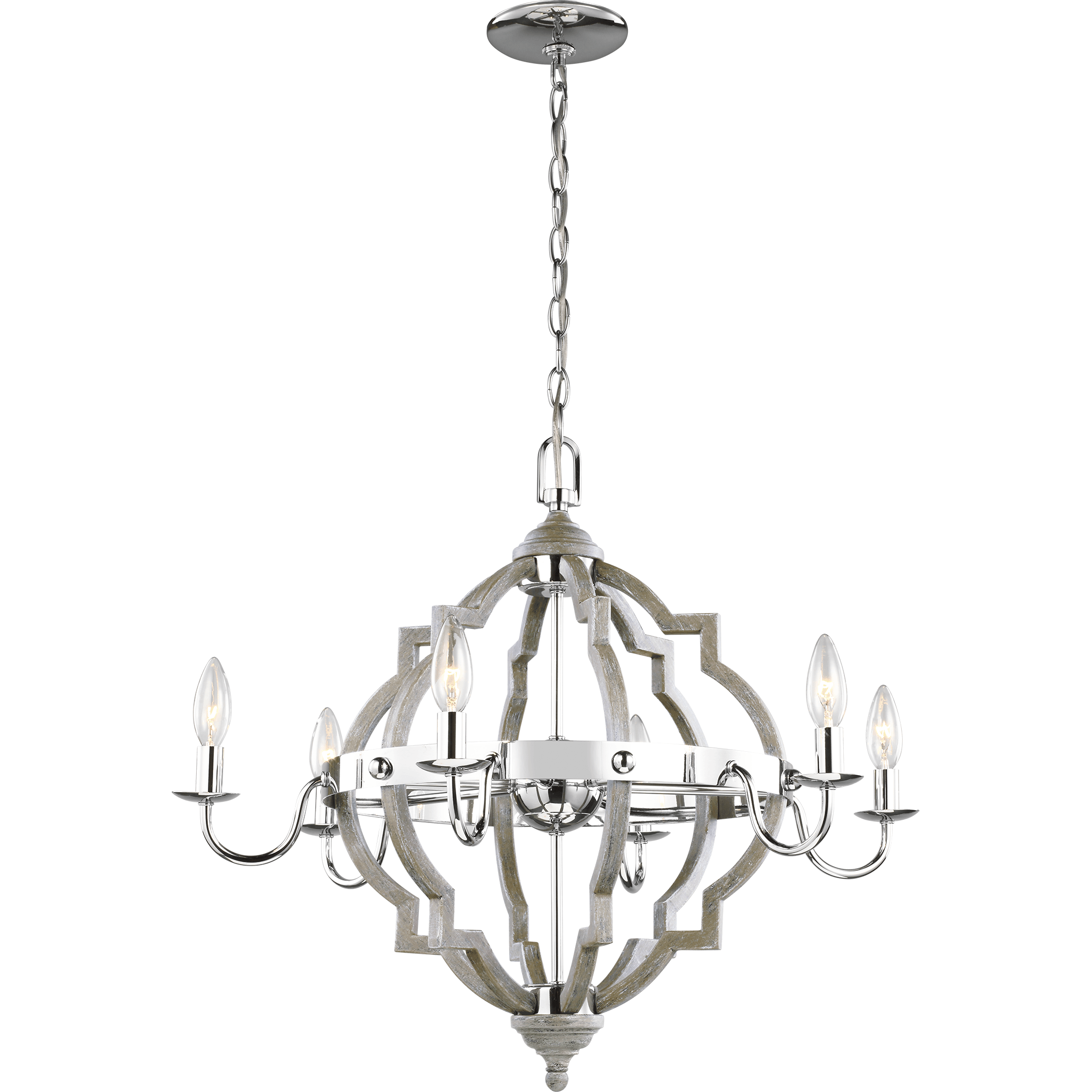 Generation Lighting - Socorro 6-Light Chandelier (with Bulbs) - Lights Canada
