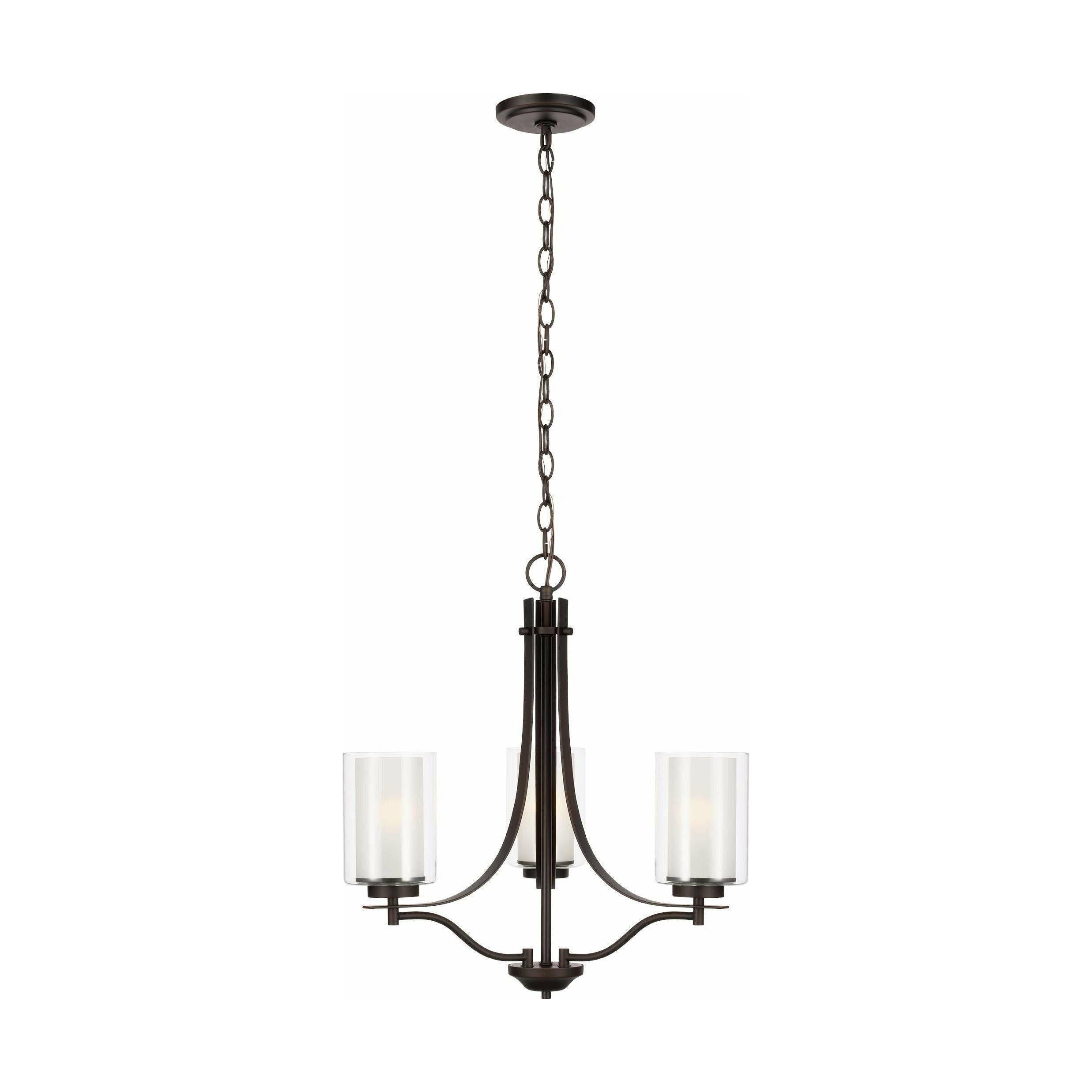 Generation Lighting - Elmwood Park 3-Light Chandelier (with Bulbs) - Lights Canada