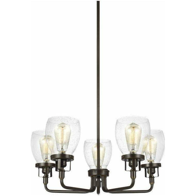 Generation Lighting - Belton 5-Light Up Chandelier (with Bulbs) - Lights Canada