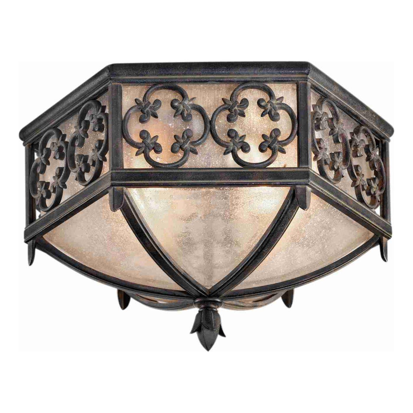 Fine Art Handcrafted Lighting - Costa del Sol Outdoor Ceiling Light - Lights Canada