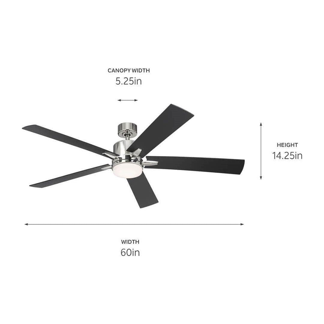 Kichler - Lucian Elite XL 60" Ceiling Fan - Lights Canada