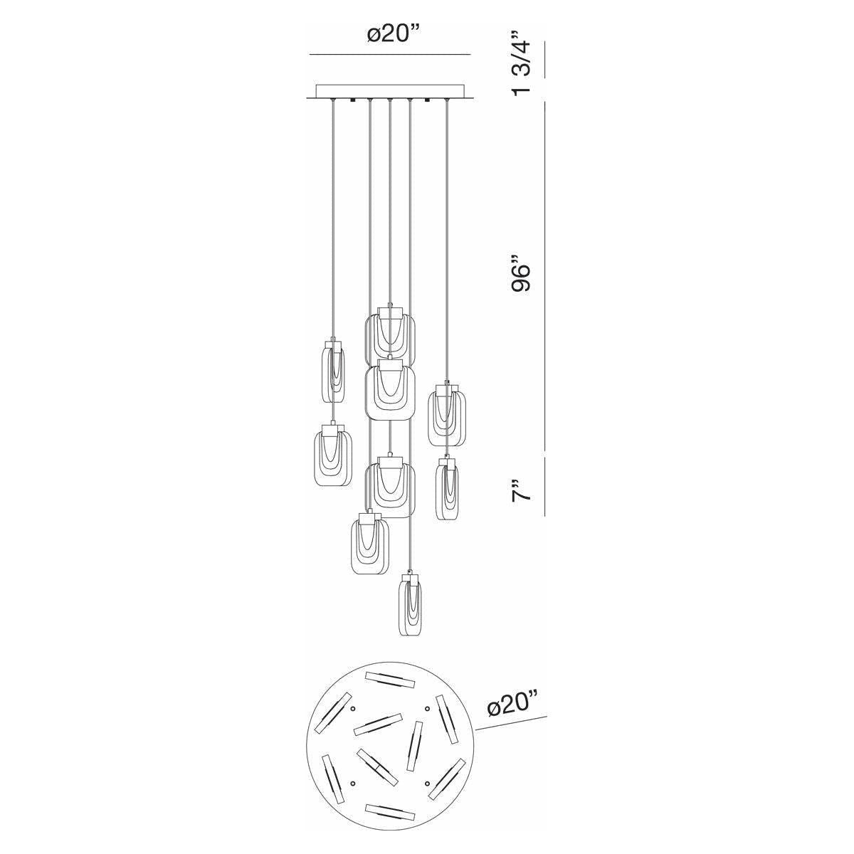 Eurofase - Paget Chandelier - Lights Canada