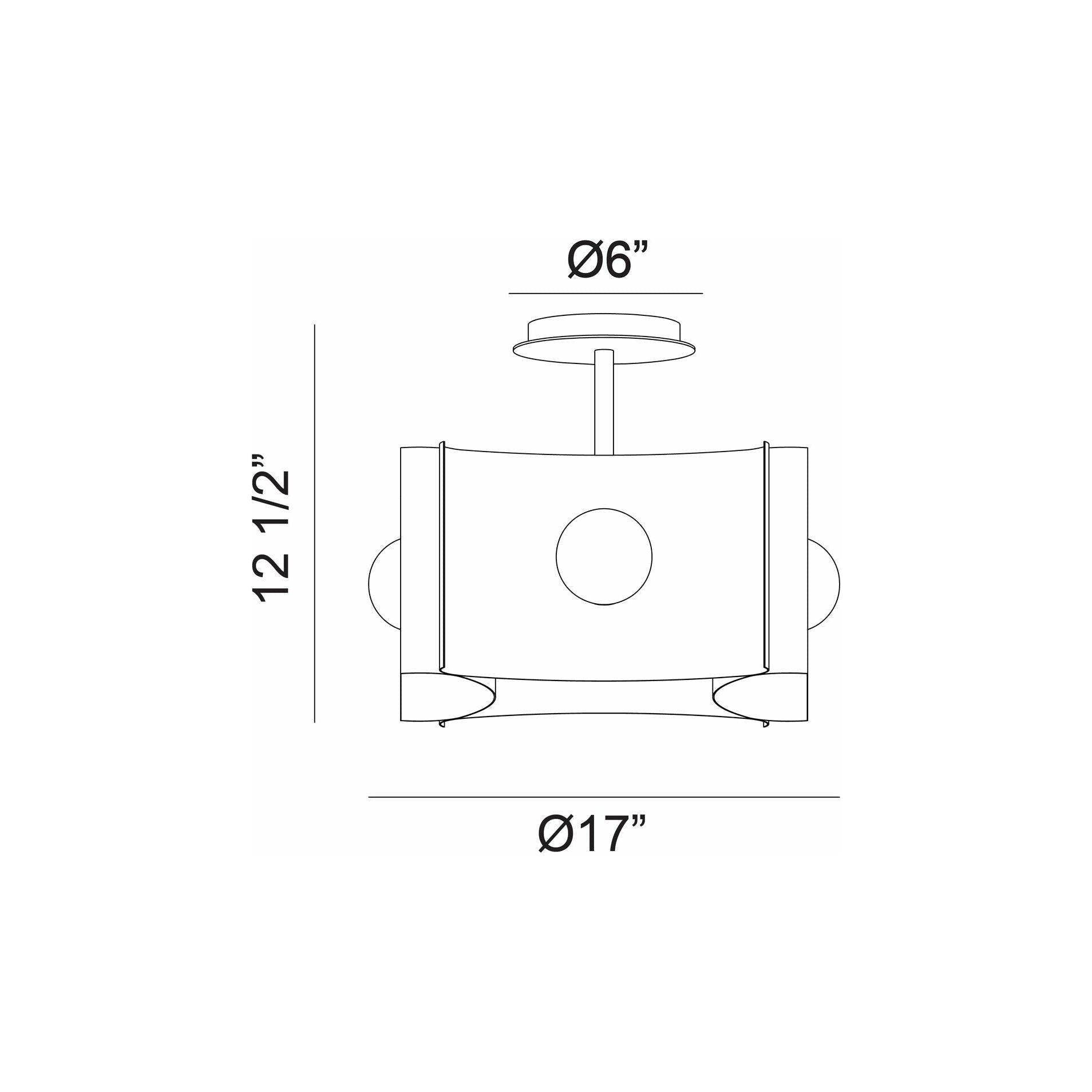 Eurofase - Metallo Semi Flush Mount - Lights Canada