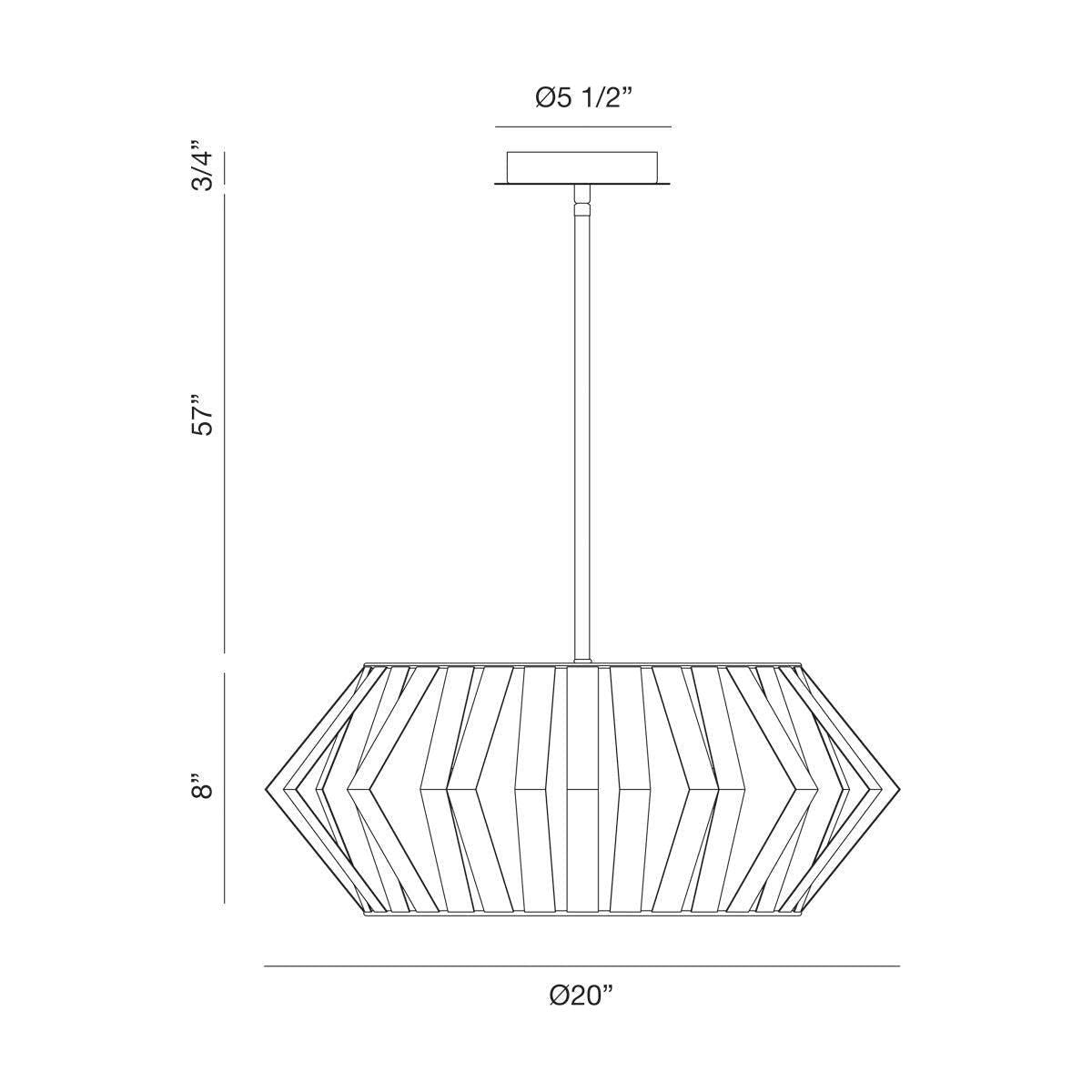 Eurofase - Bevelo Large Pendant - Lights Canada