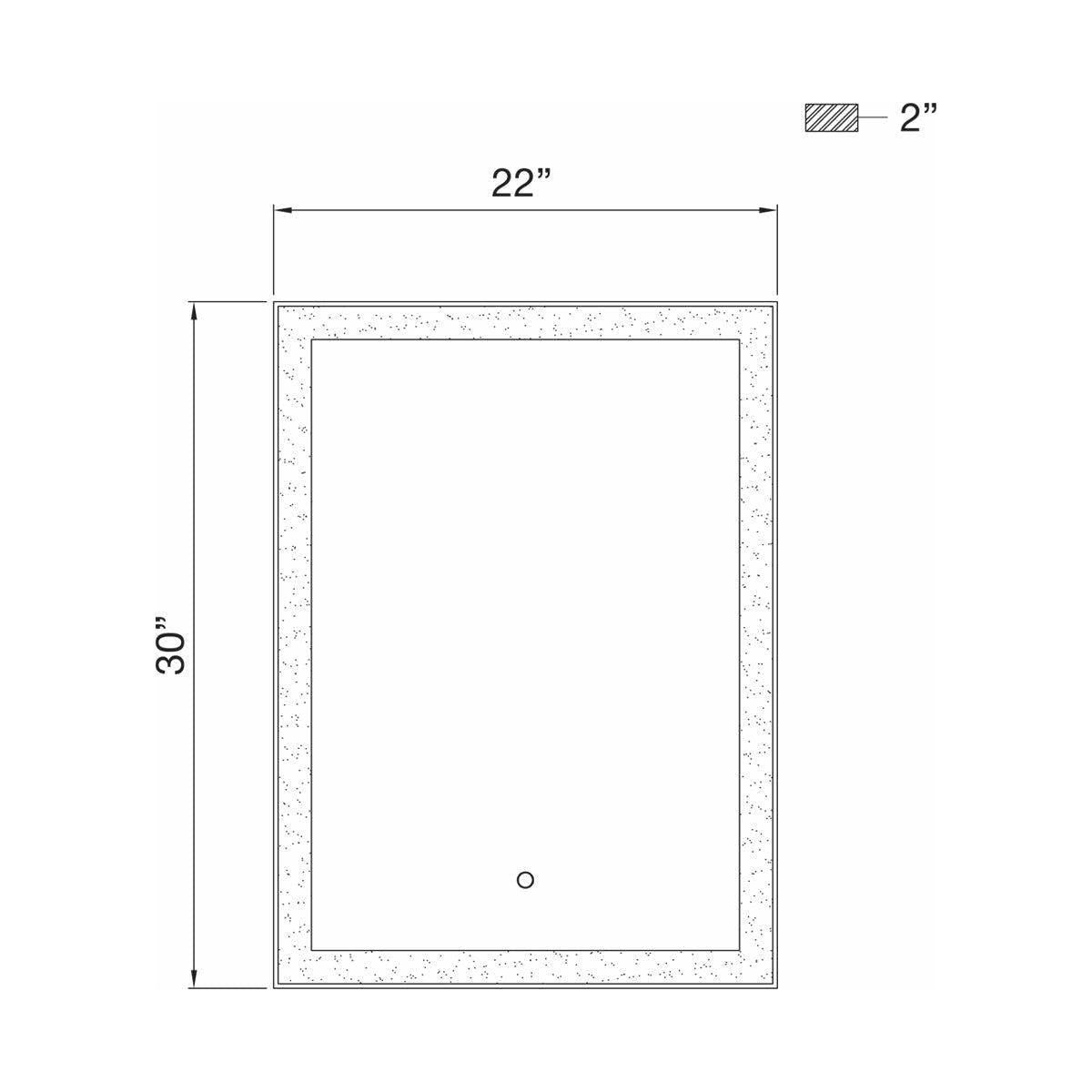 Eurofase - Lenora Small LED Mirror - Lights Canada
