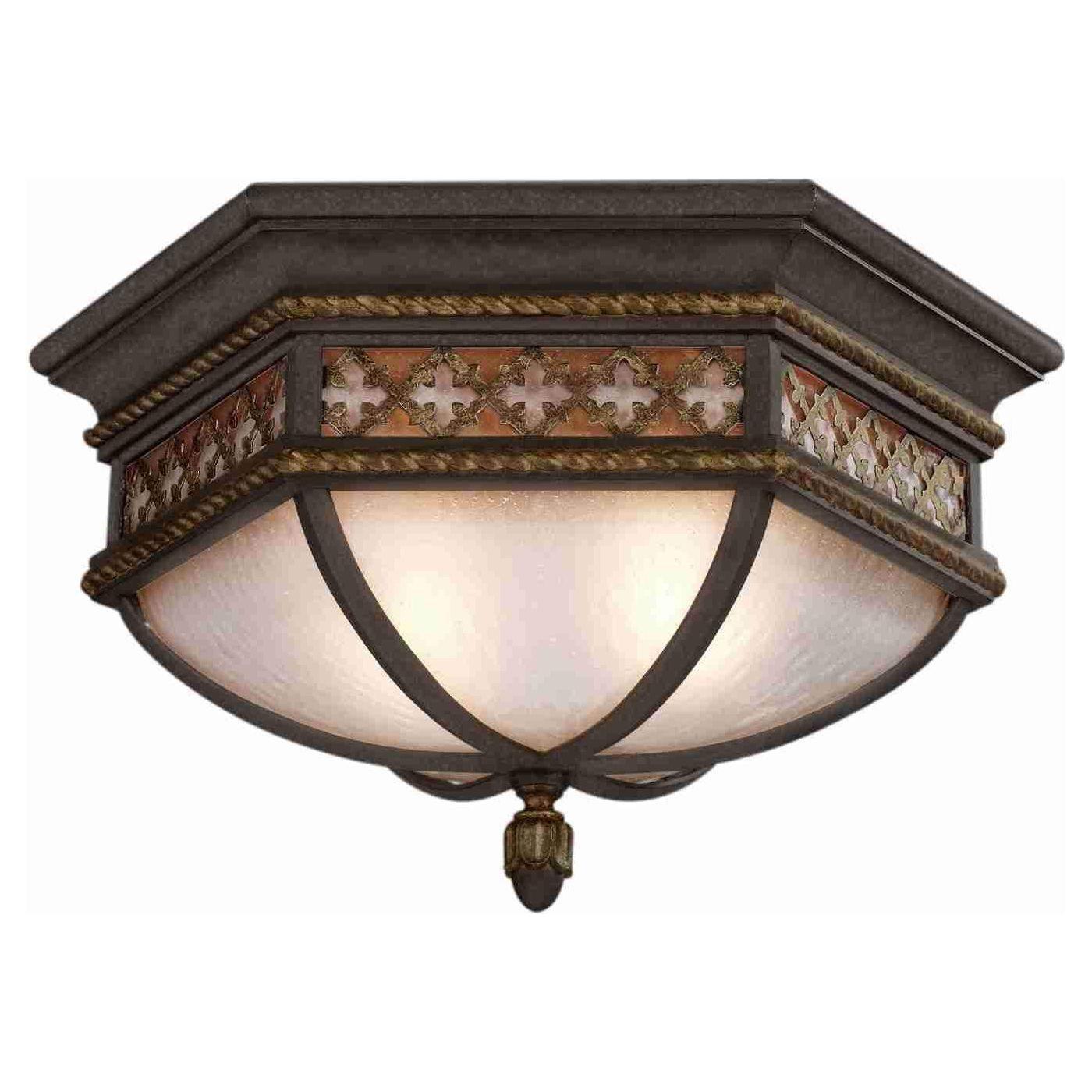 Fine Art Handcrafted Lighting - Chateau Outdoor Ceiling Light - Lights Canada