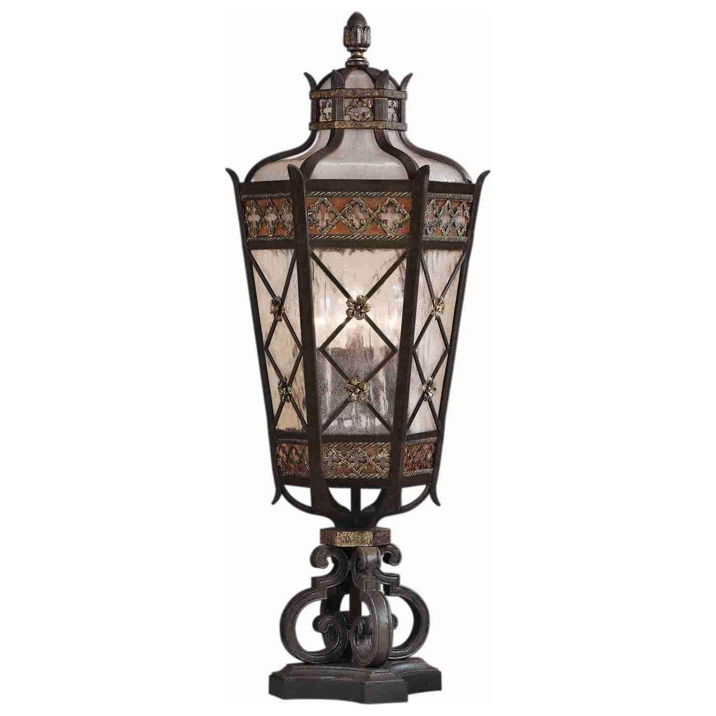 Fine Art Handcrafted Lighting - Chateau Outdoor Pier Mount - Lights Canada