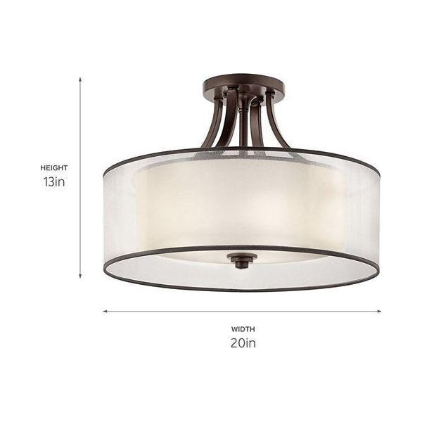 Kichler - Lacey Semi Flush Mount - Lights Canada