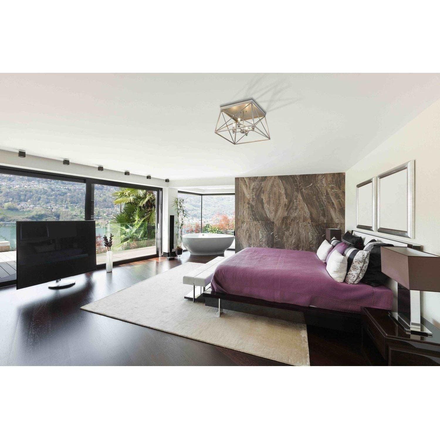 Z-Lite - Trestle Flush Mount - Lights Canada