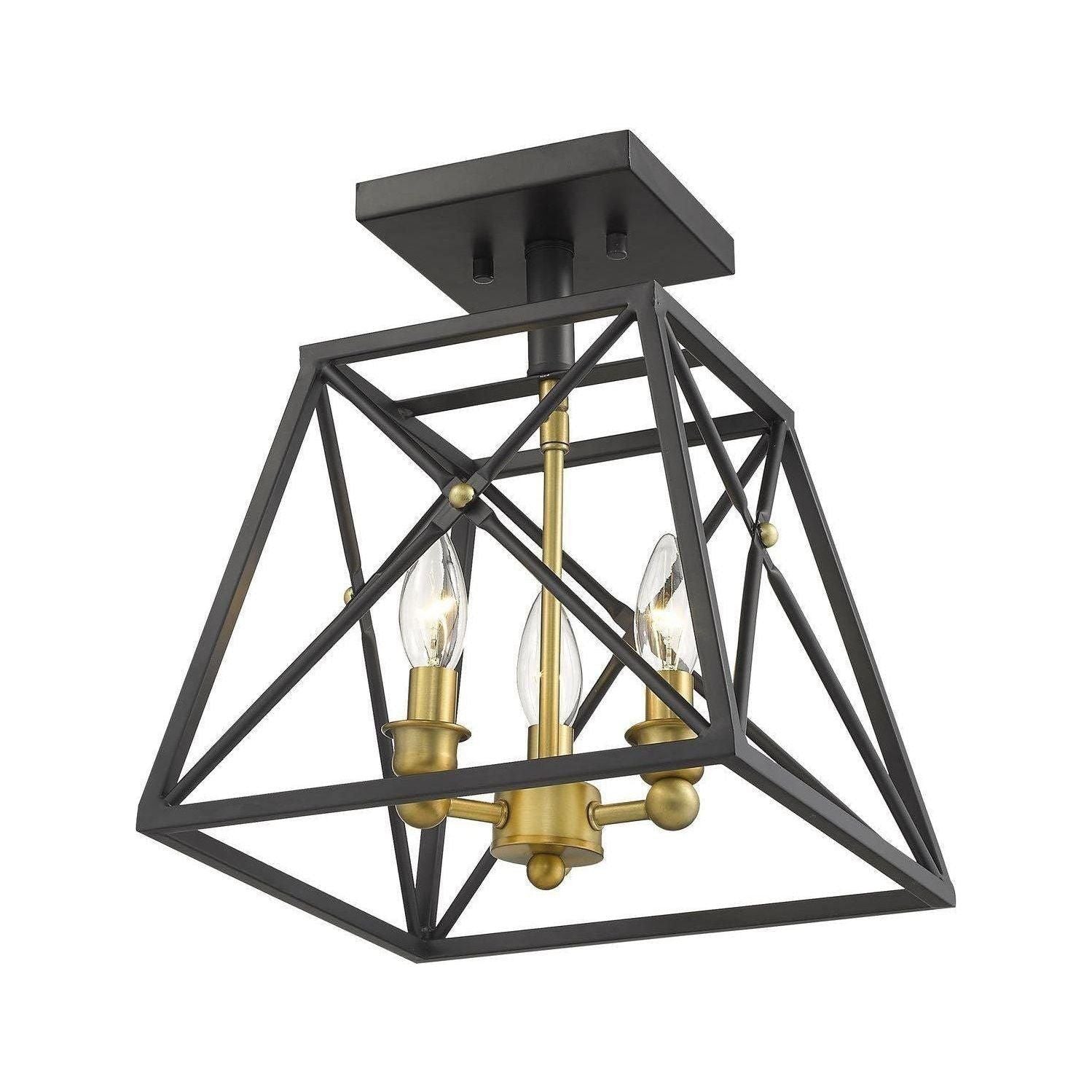 Z-Lite - Trestle Semi Flush Mount - Lights Canada