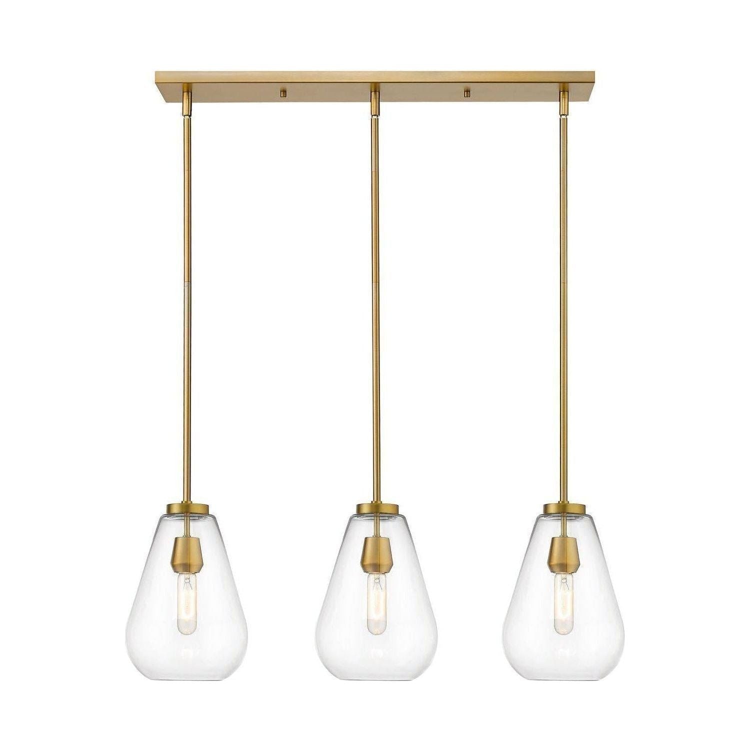 Z-Lite - Ayra 3-Light Linear Chandelier - Lights Canada