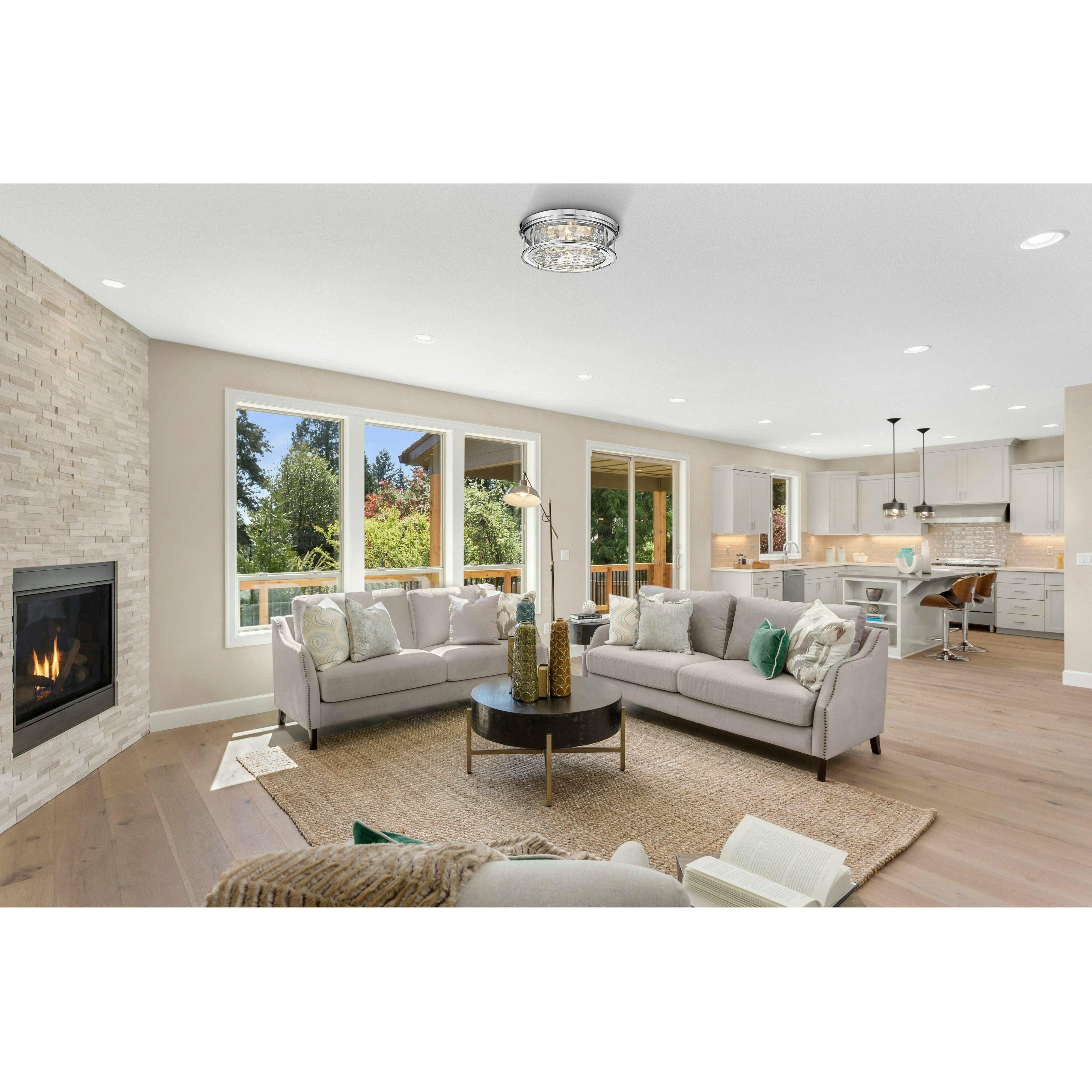 Z-Lite - Clarion 4-Light Flush Mount - Lights Canada