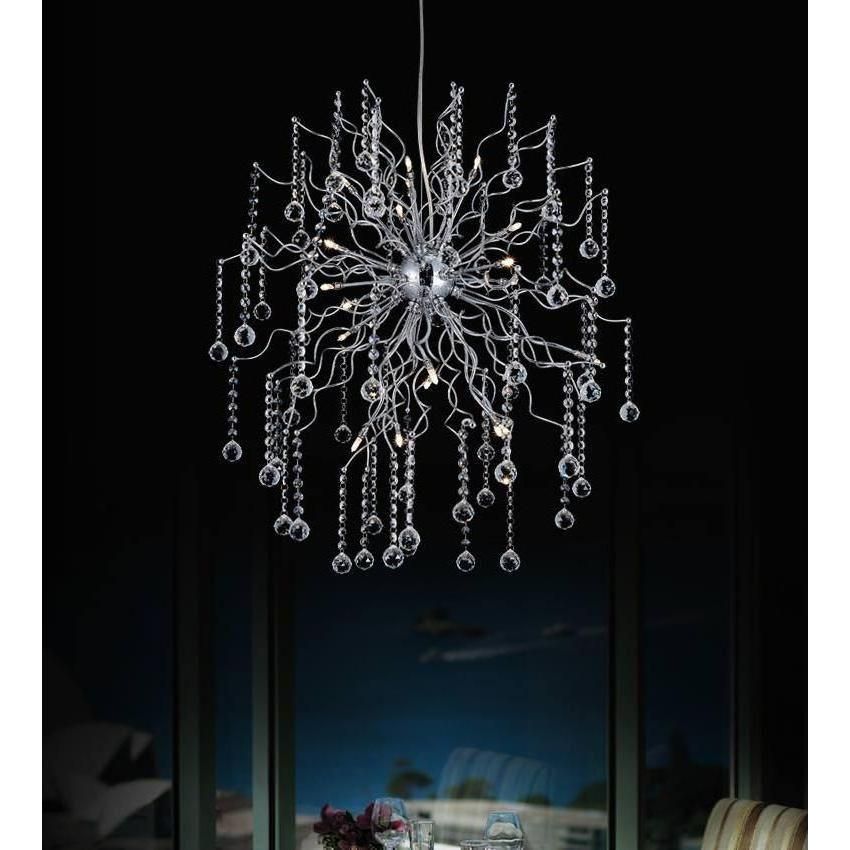 Cherry Blossom Chandelier Chrome