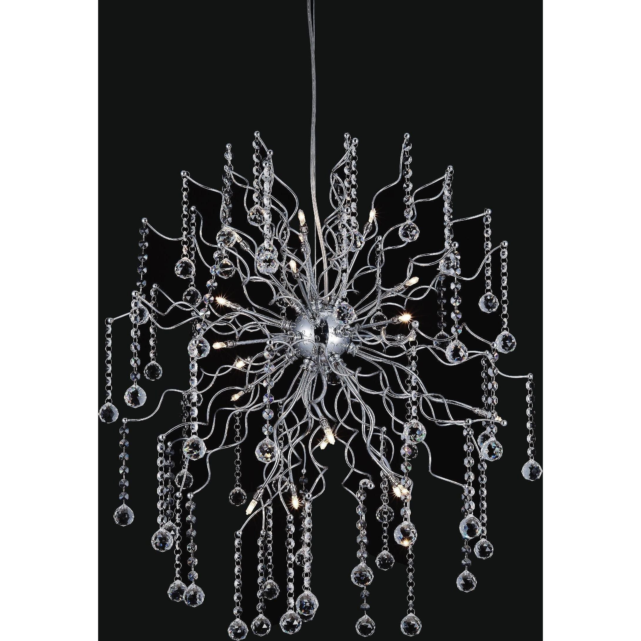 Cherry Blossom Chandelier Chrome