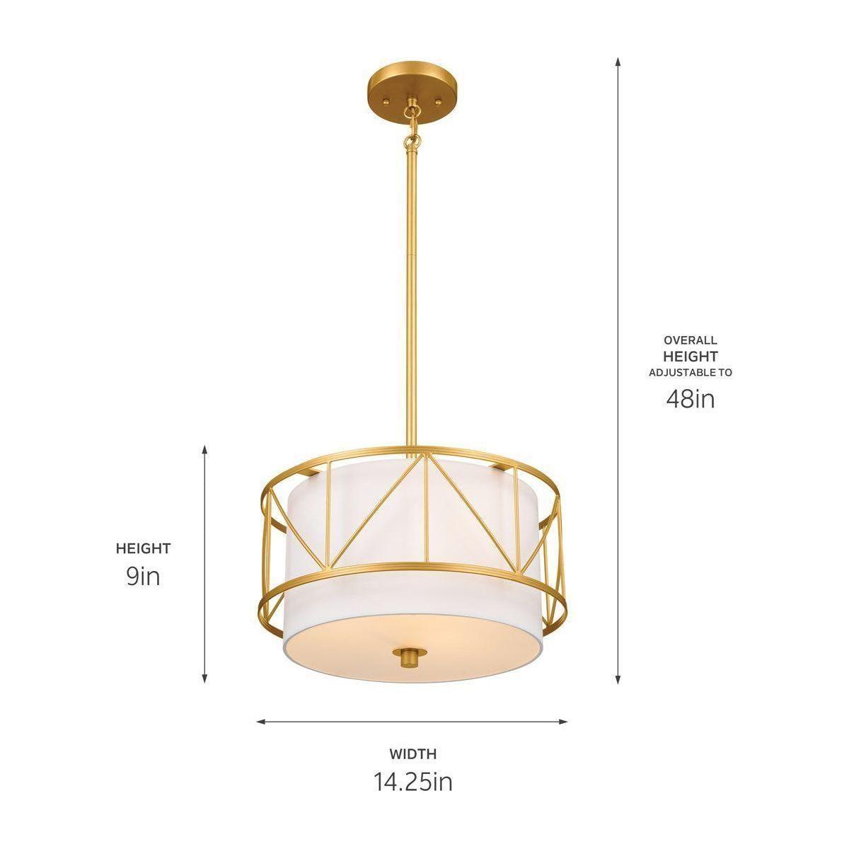 Kichler - Birkleigh 14" 3-Light Convertible Pendant - Lights Canada