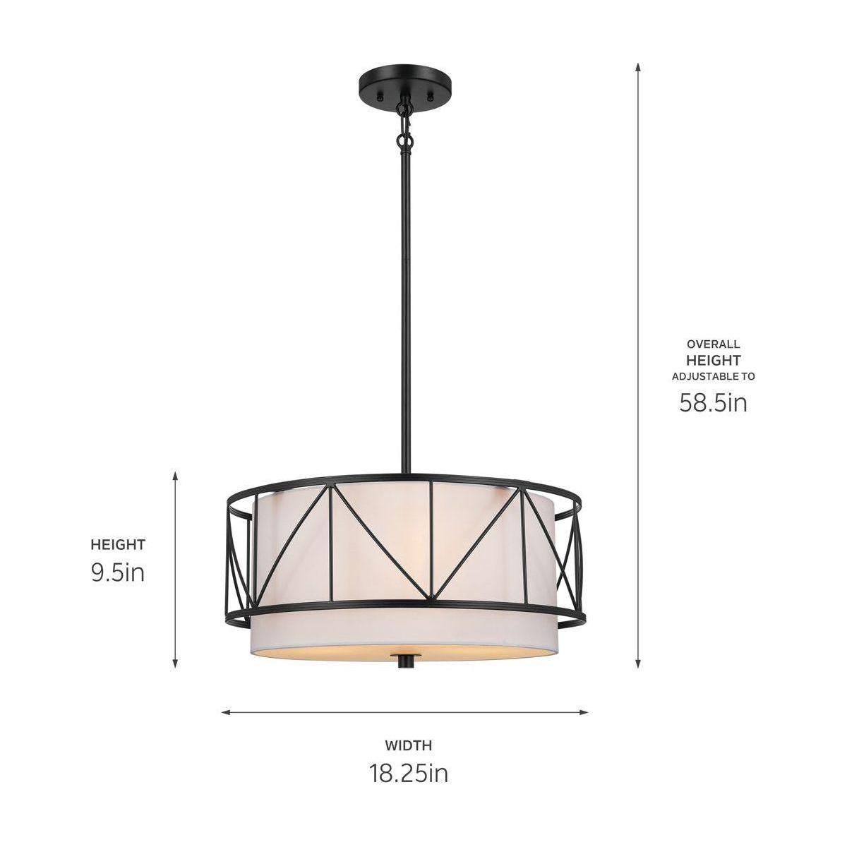 Kichler - Birkleigh 18" 3-Light Convertible Pendant - Lights Canada