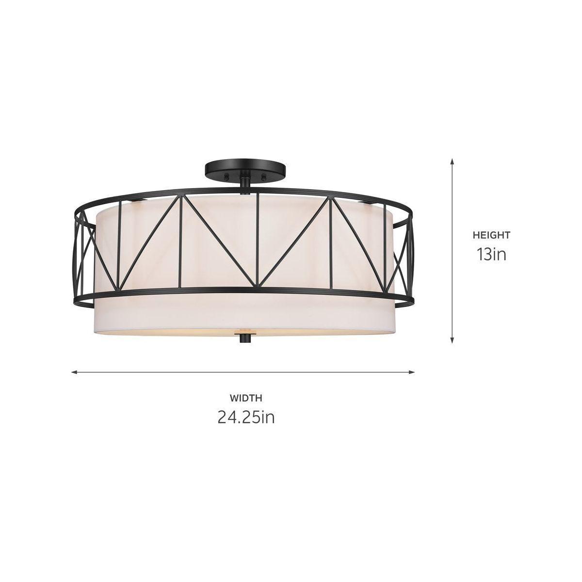 Kichler - Birkleigh 24" 4-Light Semi Flush Mount - Lights Canada