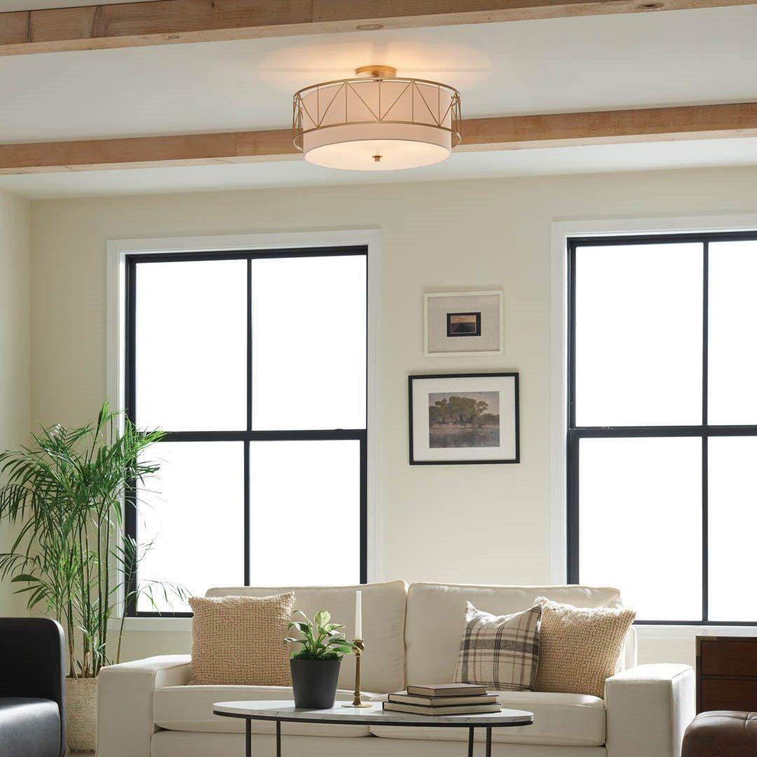 Kichler - Birkleigh 24" 4-Light Semi Flush Mount - Lights Canada