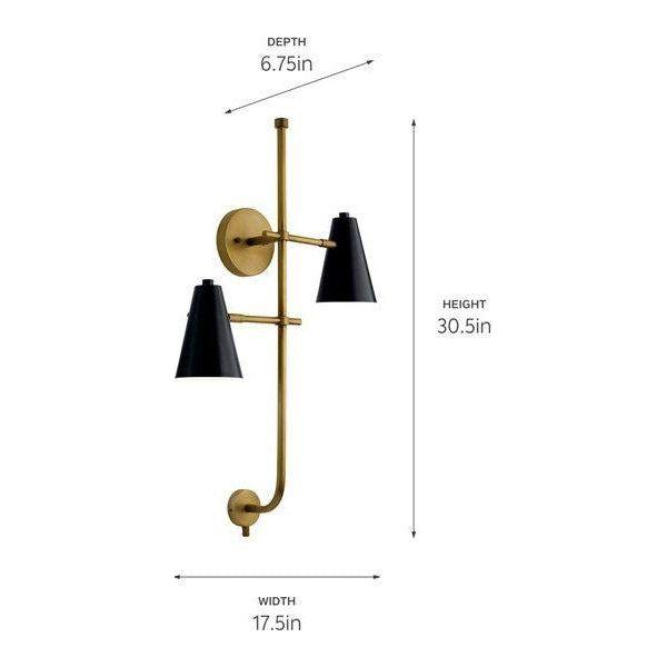 Kichler - Kichler Sylvia Wall Sconce 2 Light - Lights Canada