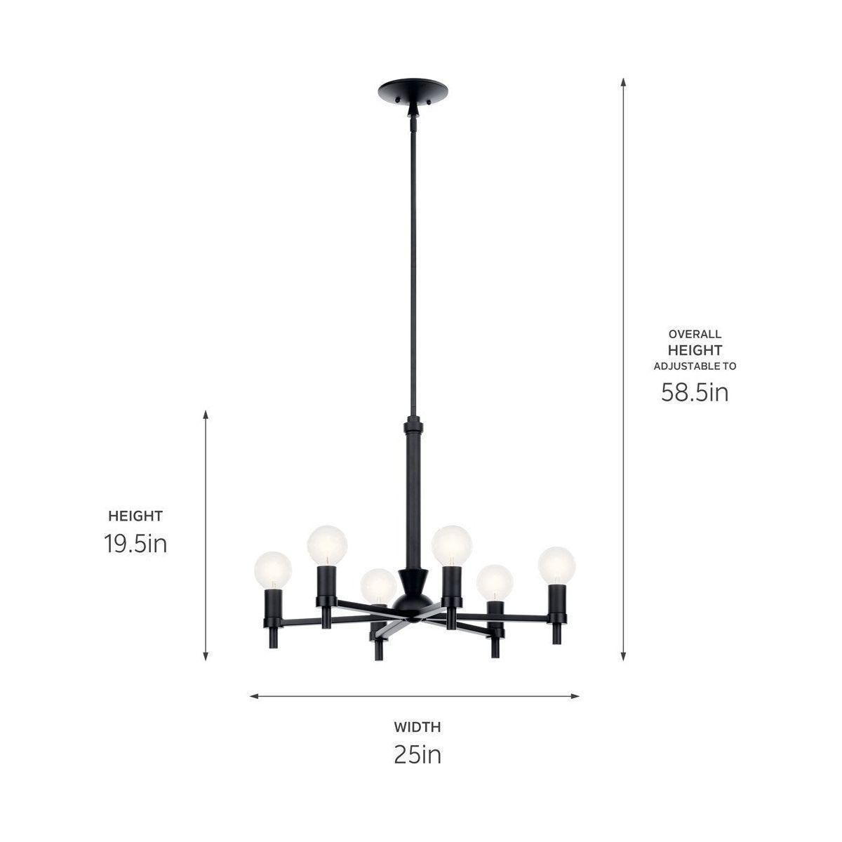 Kichler - Torvee 26" 6-Light Chandelier - Lights Canada