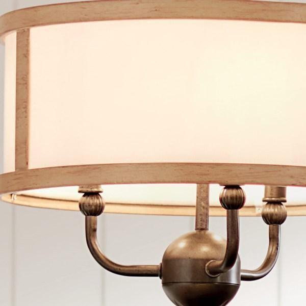 Kichler - Kichler Heddle Chandelier Semi Flush 3Lt - Lights Canada