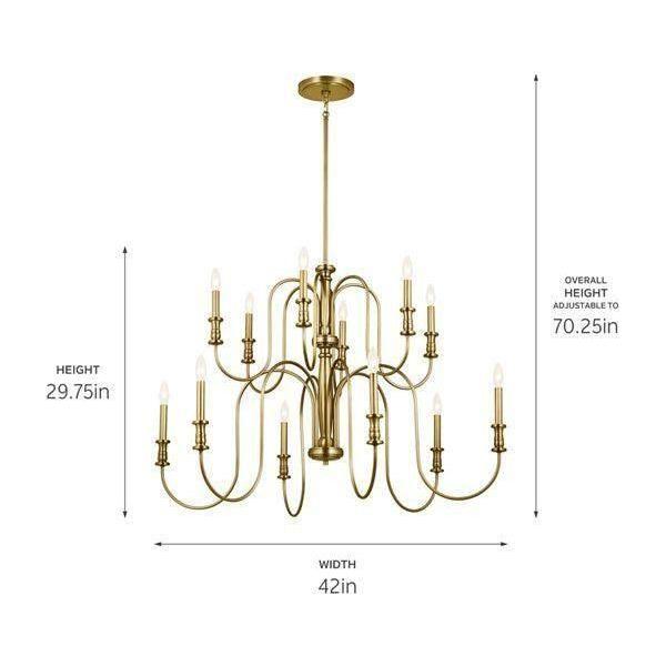 Kichler - Kichler Karthe Chandelier 12Lt - Lights Canada