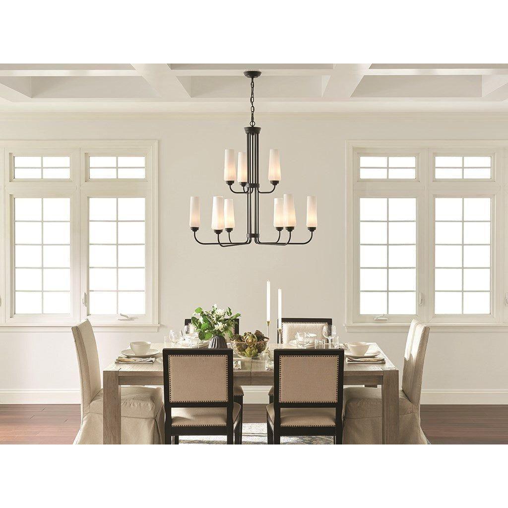 Kichler - Truby 34" 9-Light 2-Tier Chandelier - Lights Canada