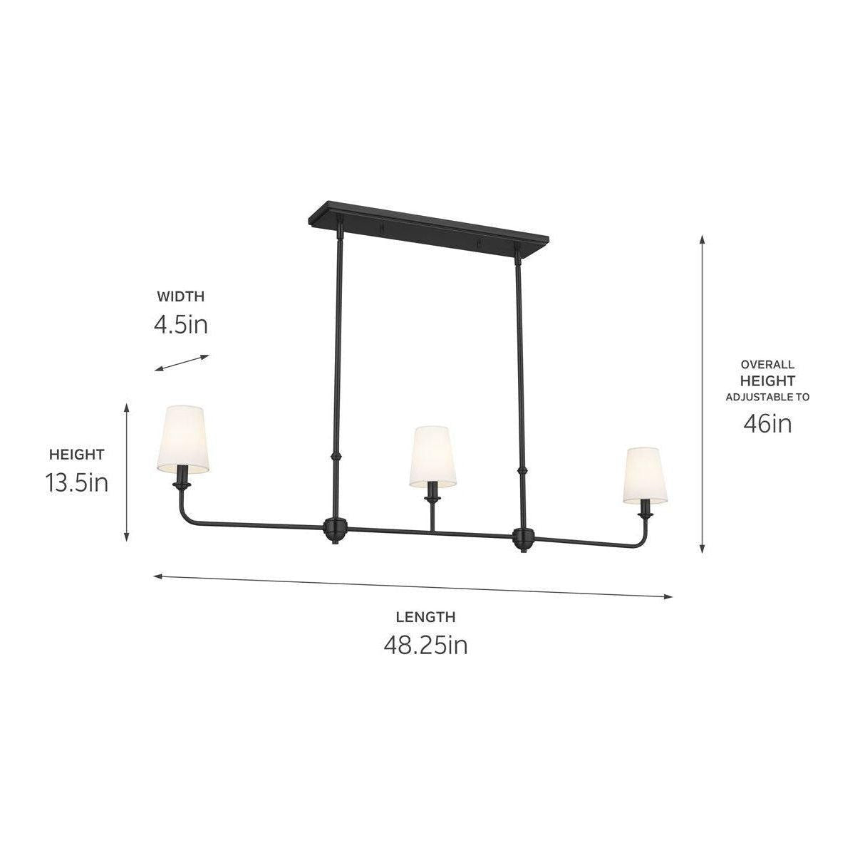 Kichler - Pallas 3-Light Linear Suspension - Lights Canada