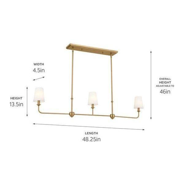 Kichler - Pallas 3-Light Linear Suspension - Lights Canada