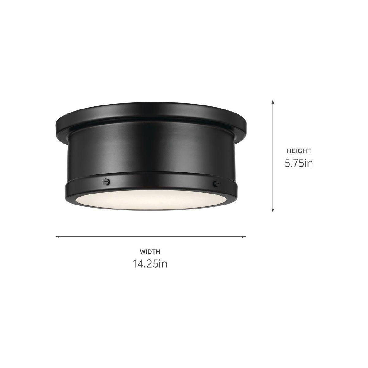 Kichler - Serca 2-Light Flush Mount - Lights Canada