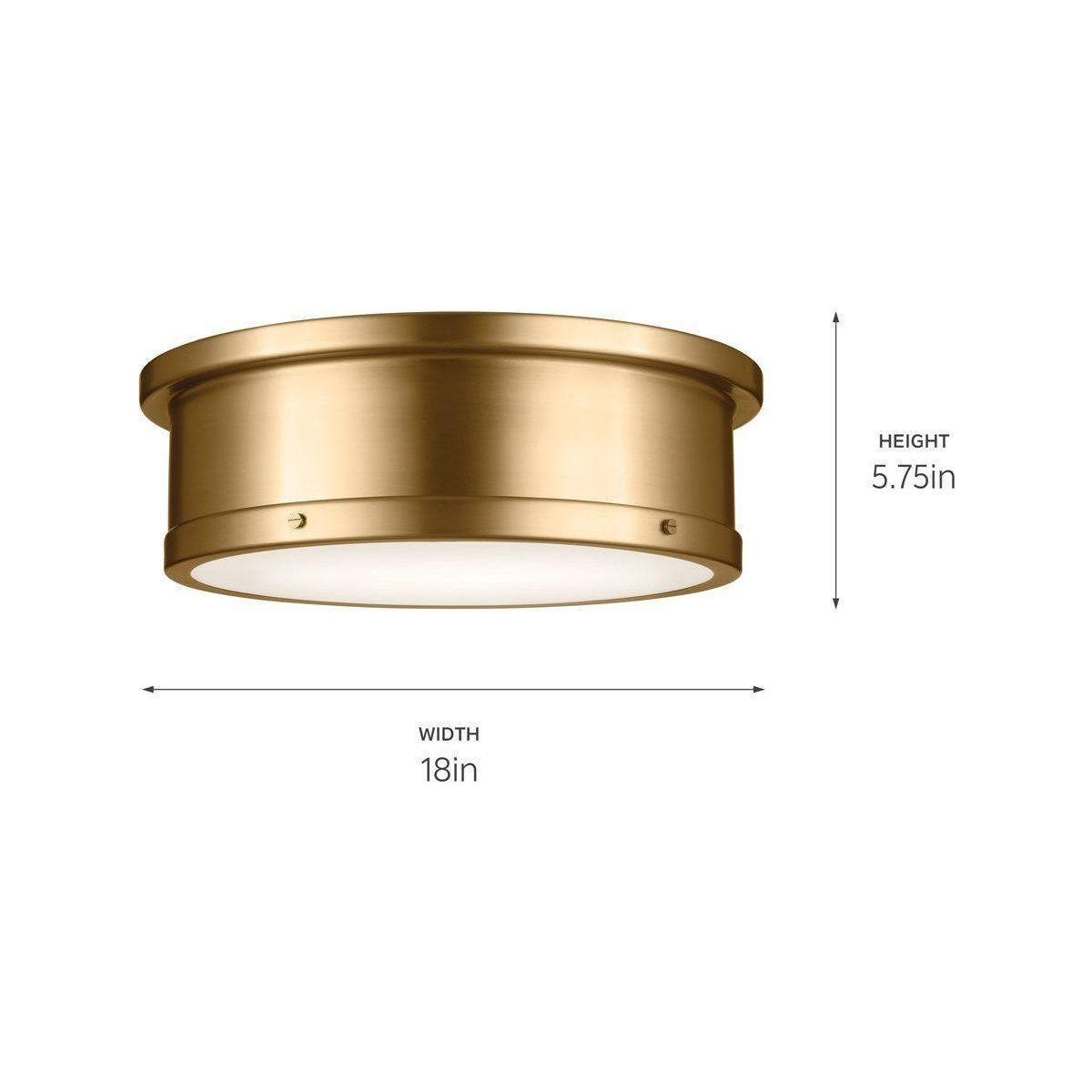 Kichler - Serca 3-Light Flush Mount - Lights Canada