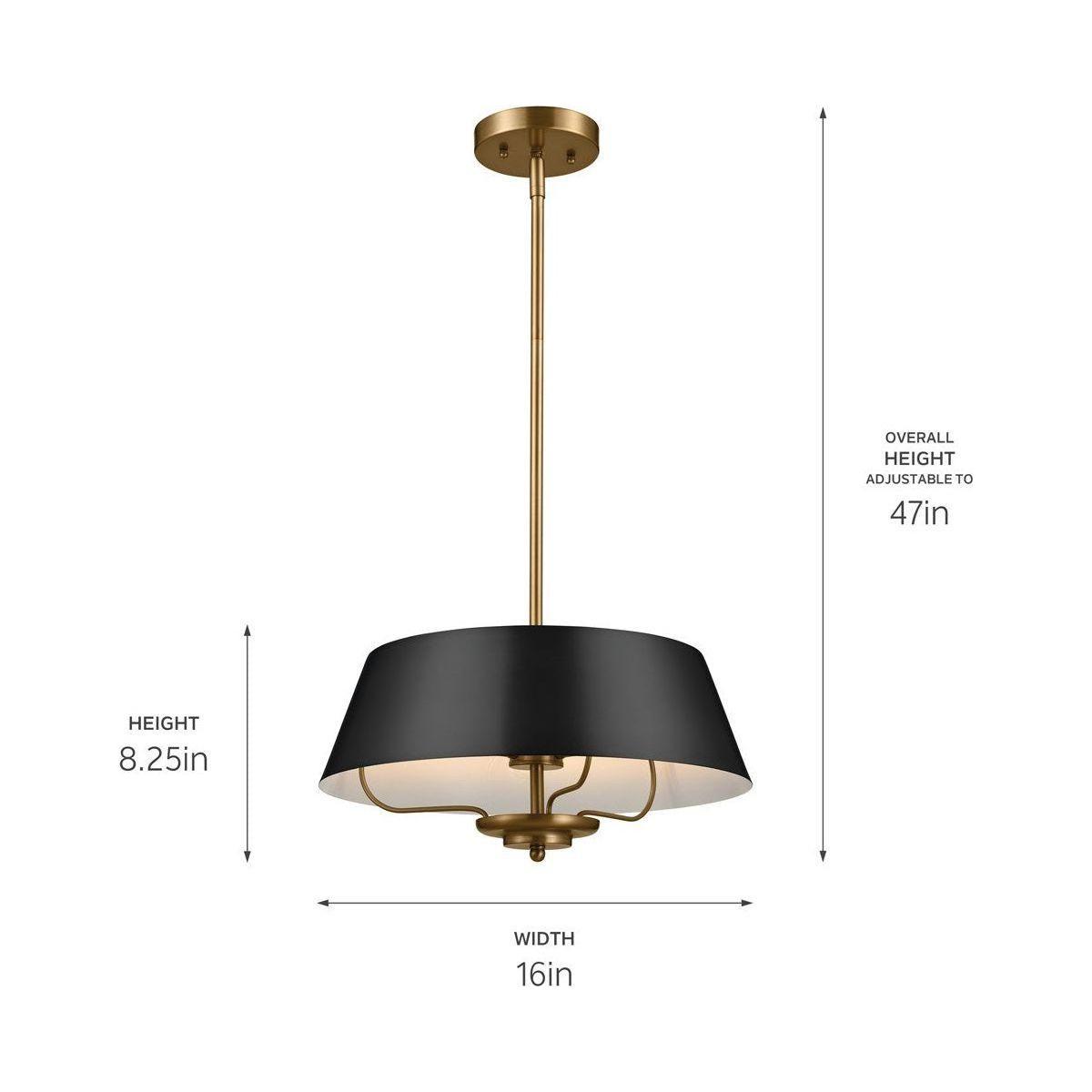 Kichler - Luella 16" 3-Light Convertible Pendant - Lights Canada