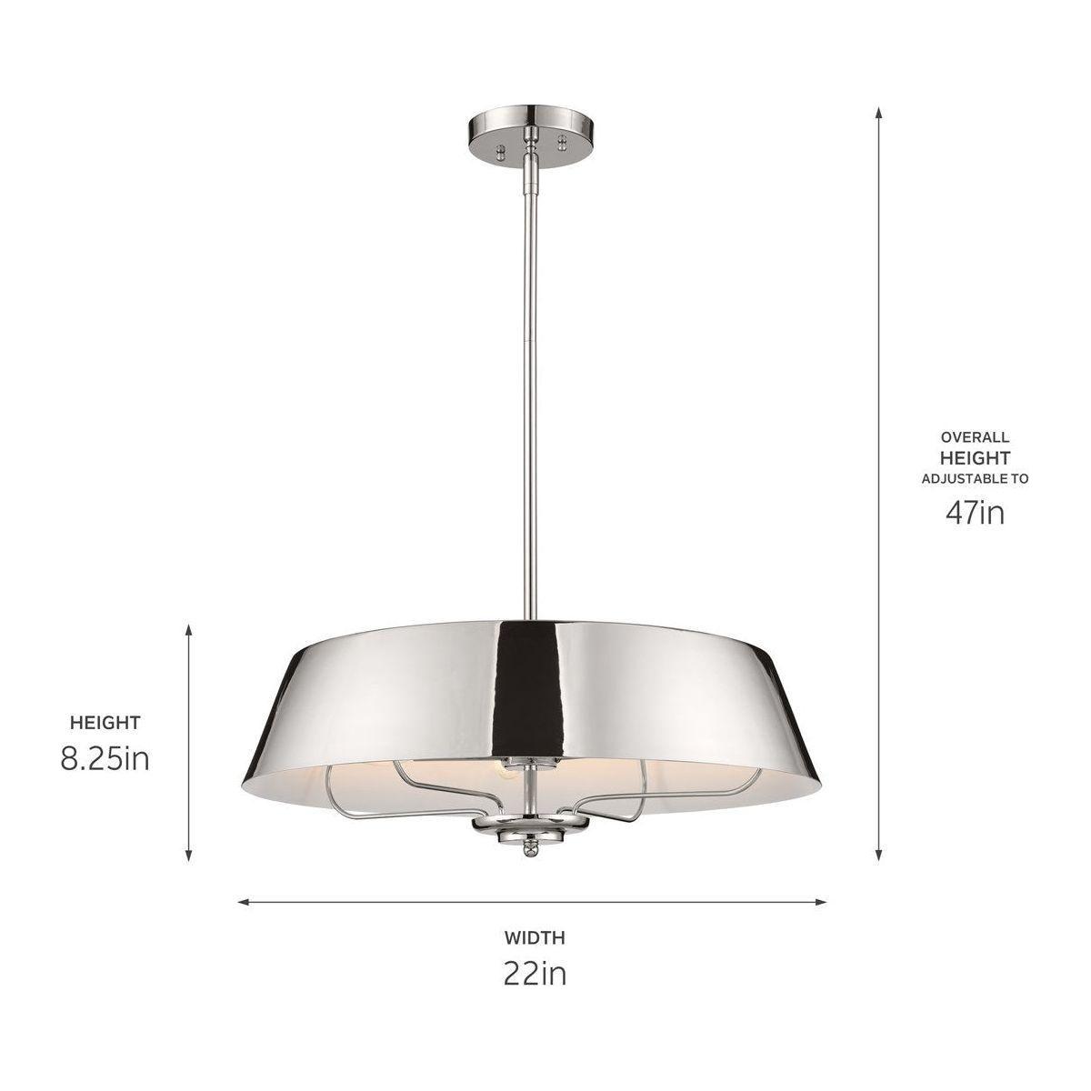 Kichler - Luella 22" 4-Light Convertible Pendant - Lights Canada