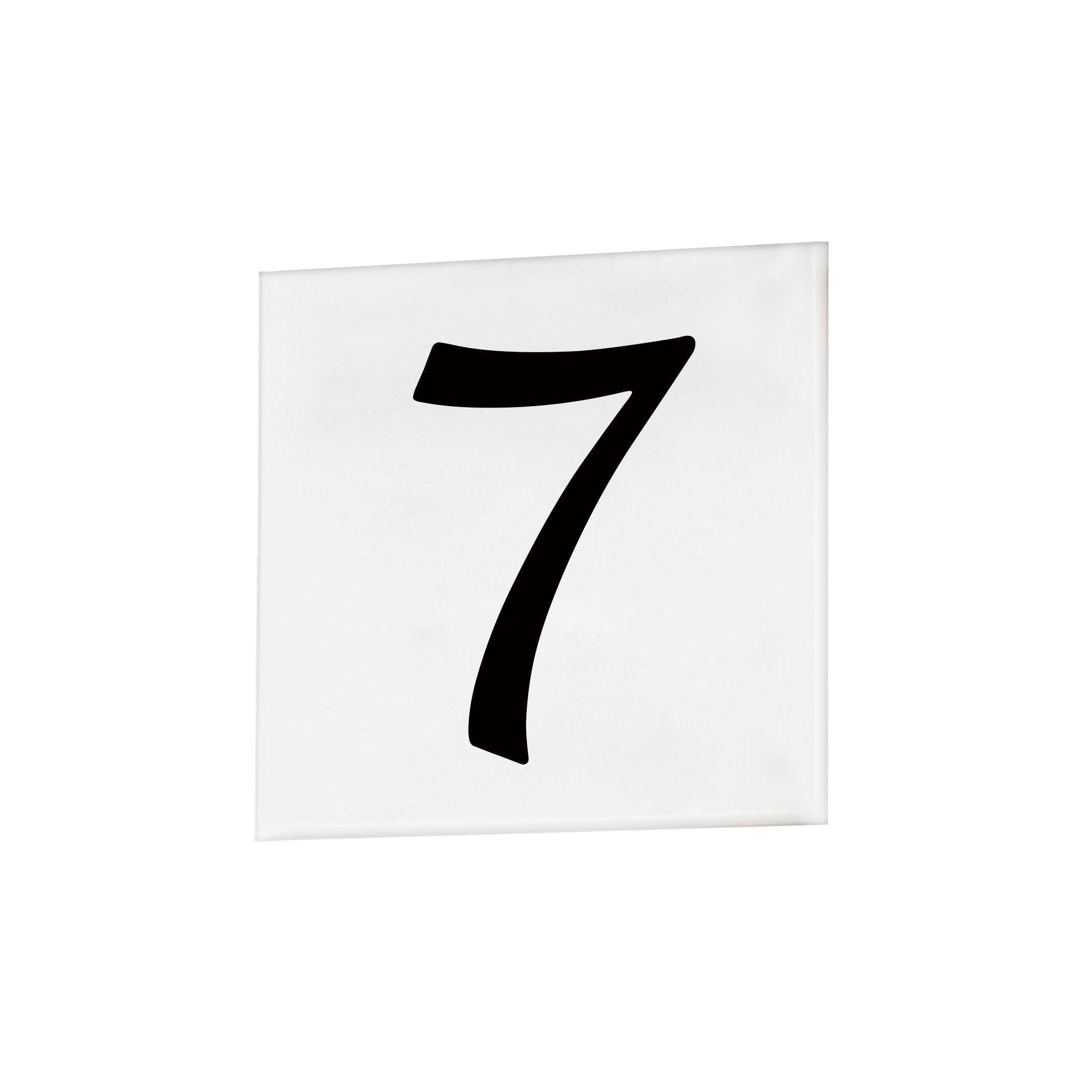 Maxim Lighting - 4" Square Tile Number 7 (Serif) - Lights Canada