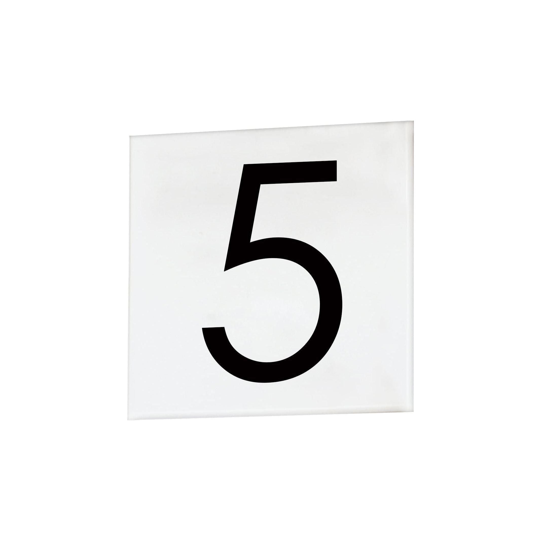 Maxim Lighting - 4" Square Tile Number 5 (Sans Serif) - Lights Canada