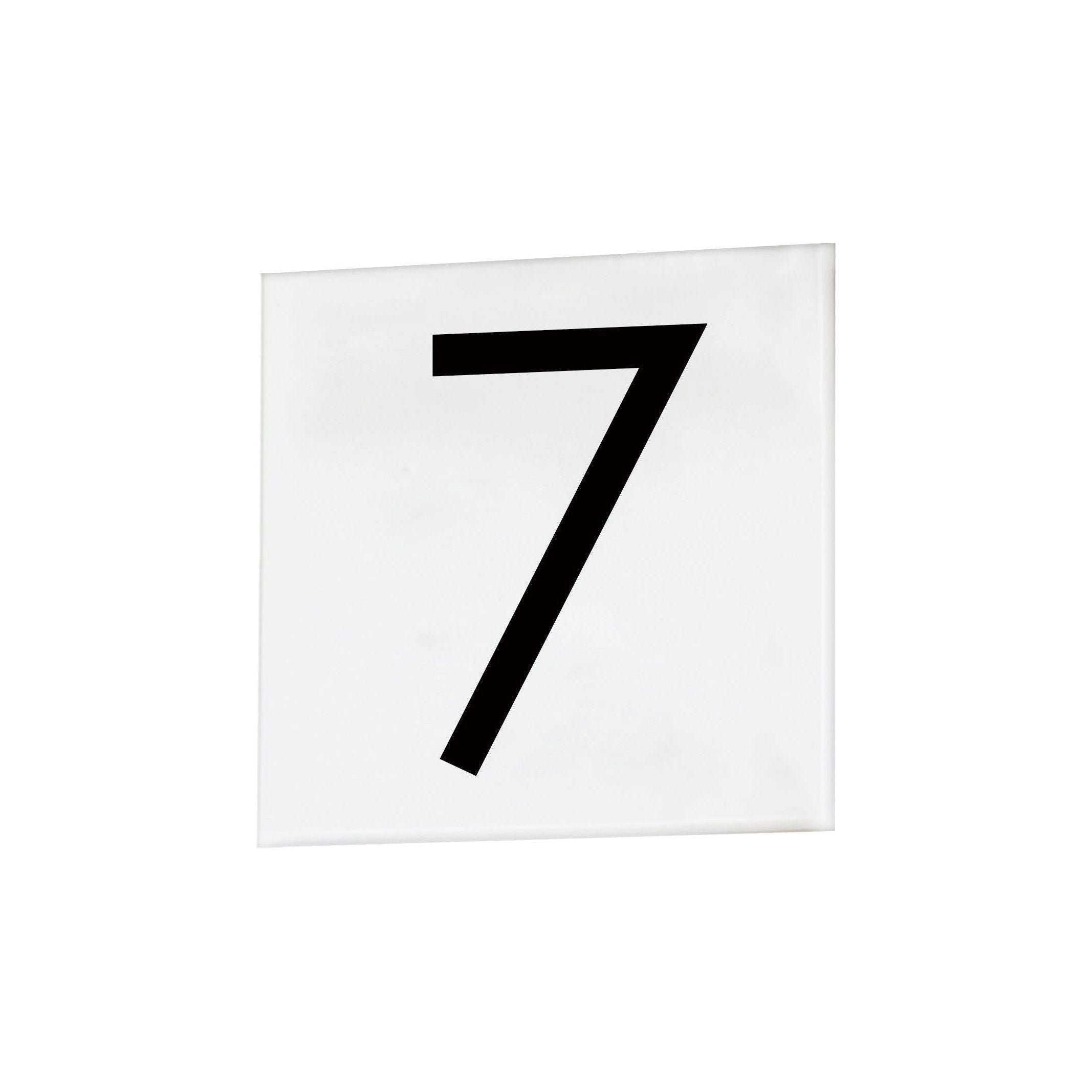 Maxim Lighting - 4" Square Tile Number 7 (Sans Serif) - Lights Canada