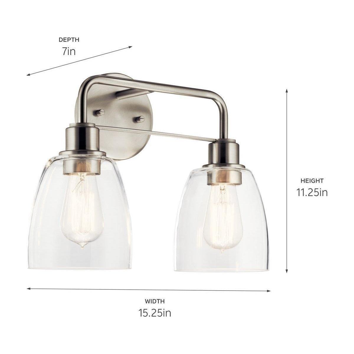 Kichler - Meller 15" 2-Light Vanity Light - Lights Canada
