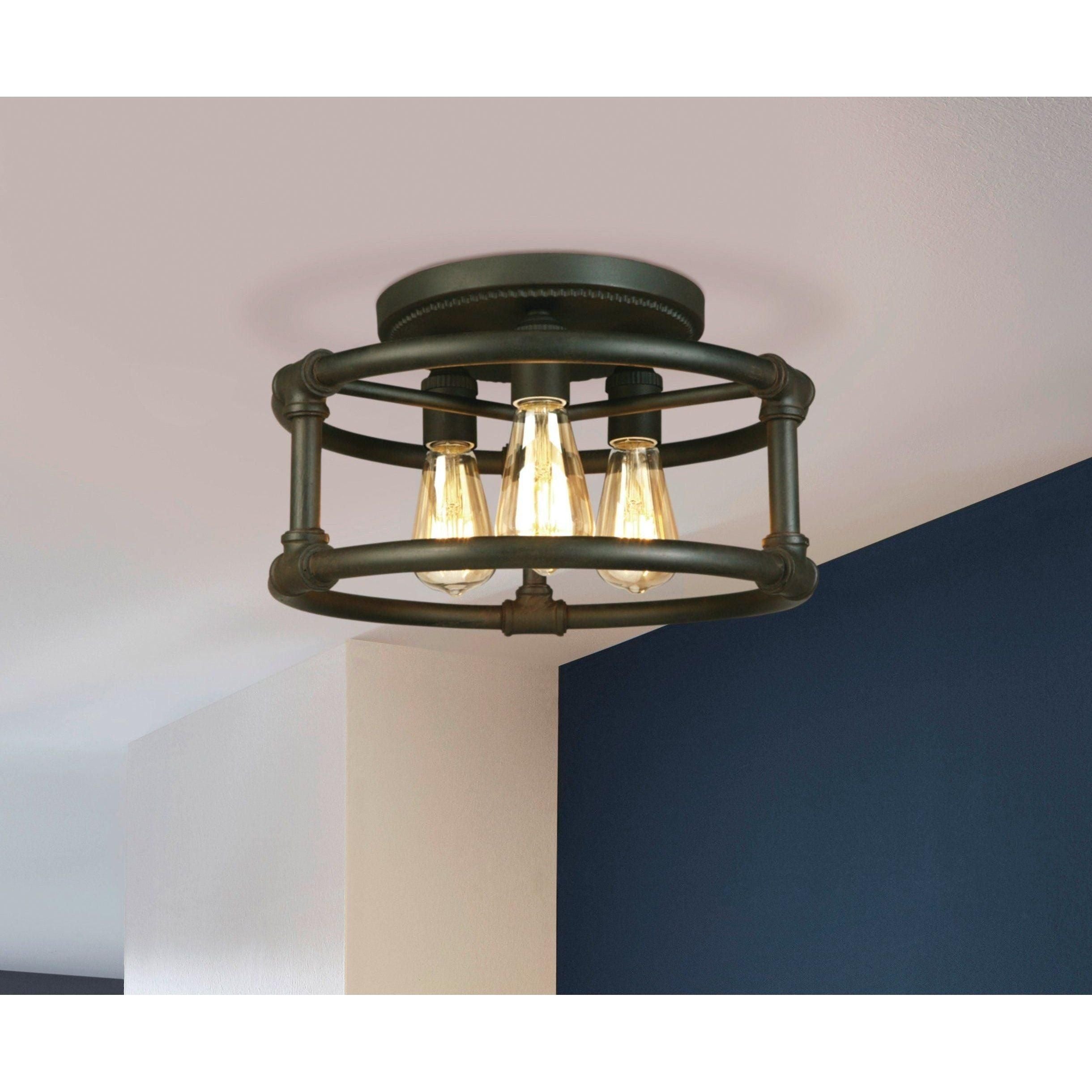 Eglo - Wymer Semi Flush Mount - Lights Canada